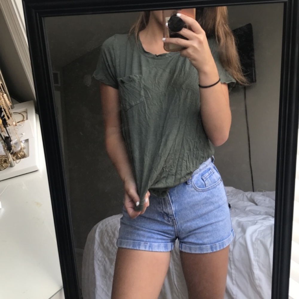 Green Pocket Tee
